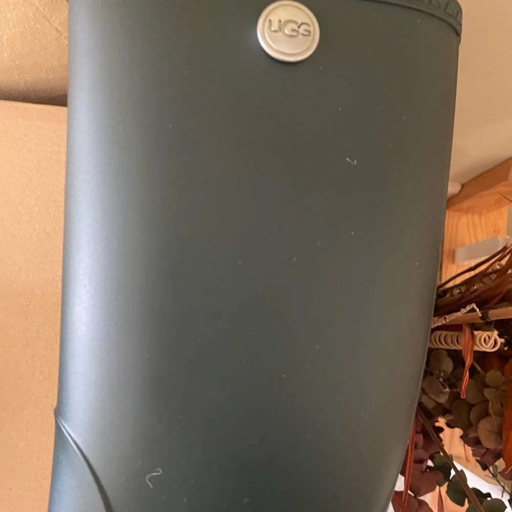 UGG Olive Green Shelby Matte Tall Rain Boots NIB - Picture 4 of 9